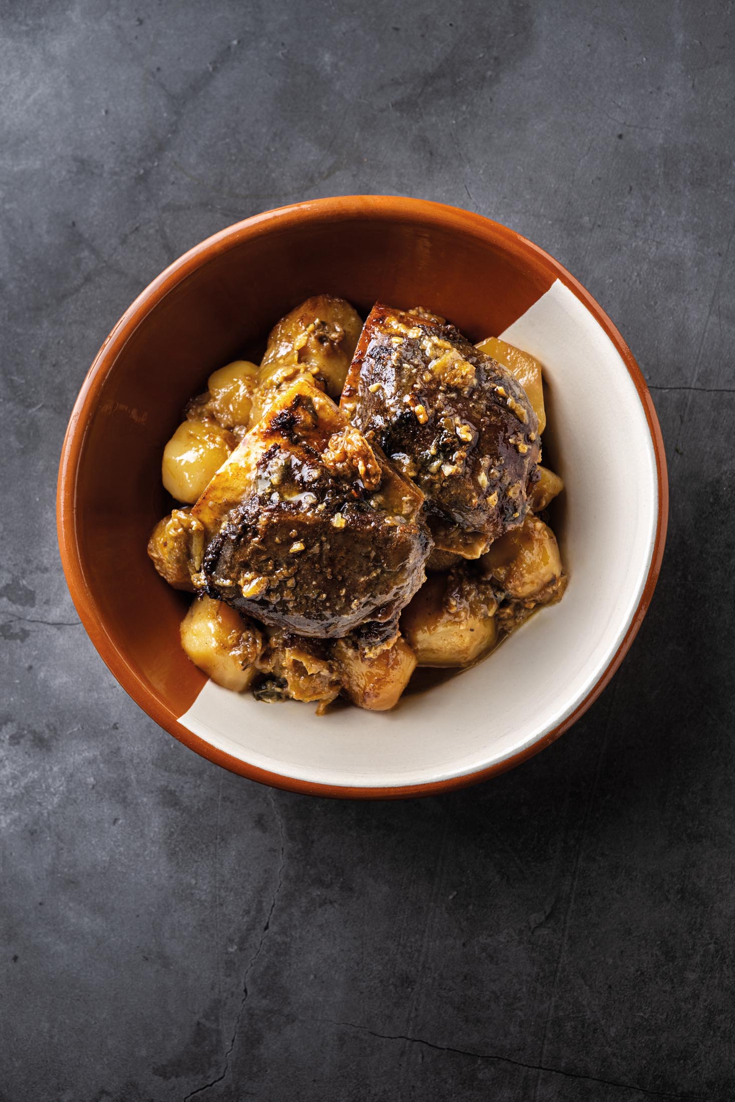 Bochechas (ou Burras) de Porco Preto Assadas