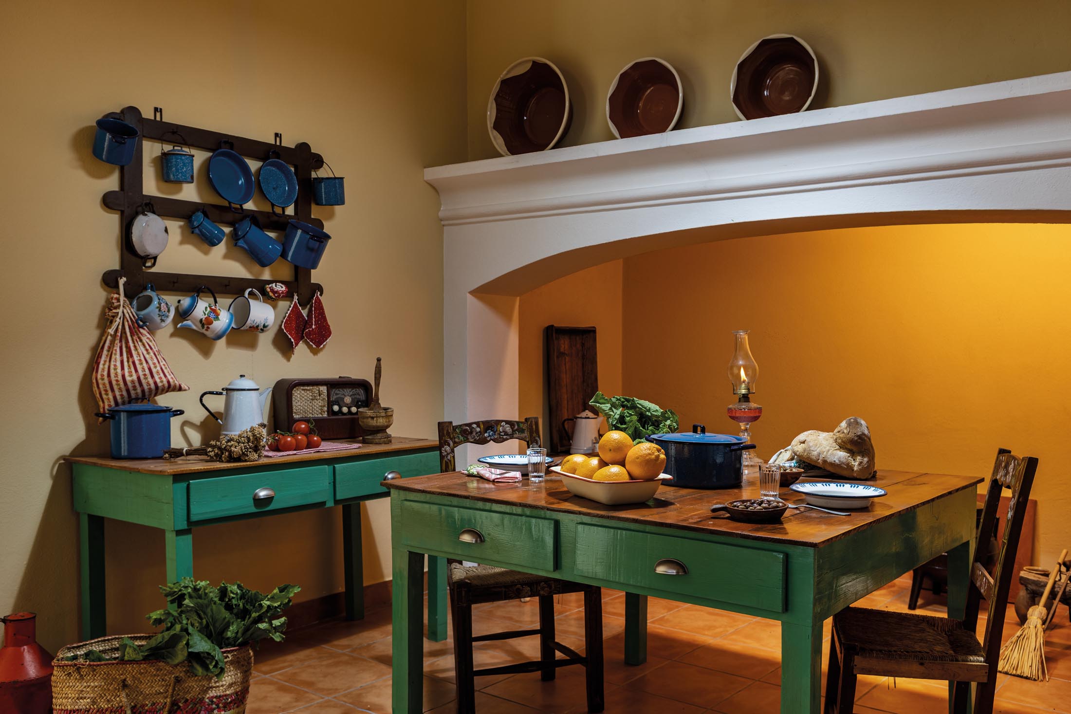 Técnica: lume e tacho na cozinha alentejana